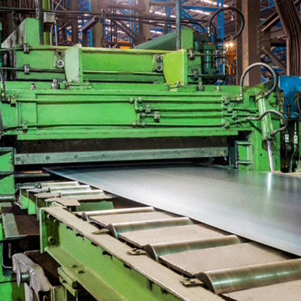 steel sheet production in factory