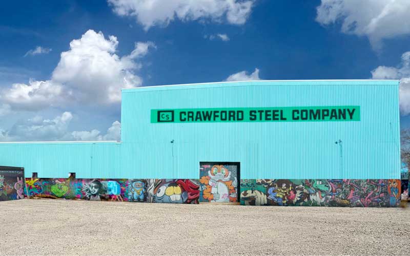 Crawford Steel Company grafitti wall